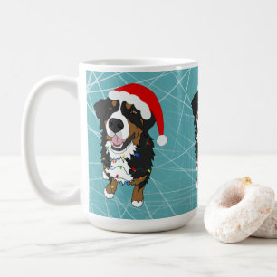 Caneca De Café Natal Feriado Cão de Montanha Bernese