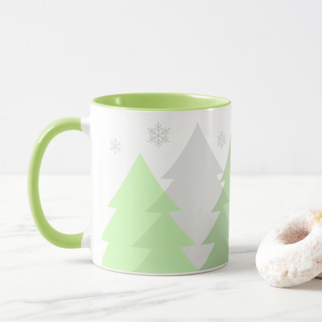 Caneca de Café Natal Florestas (Com Donut)