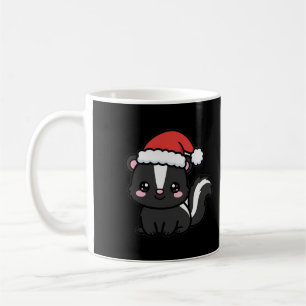 Caneca De Café Natal fofo do Gambá Papai Noel