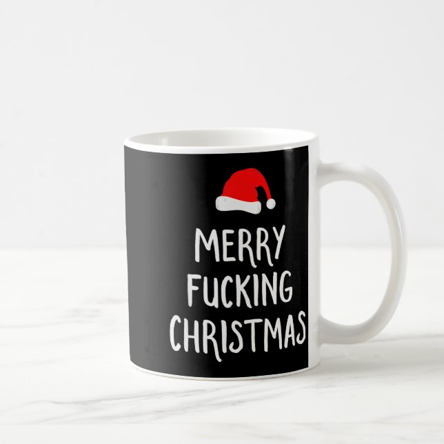 Caneca De Café Natal Foring Alegre Roupa de Papai Noel Inadequada (Direita)