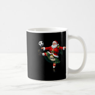 Caneca De Café Natal Futebol Papai Noel Engraçado Footbyll Festiv