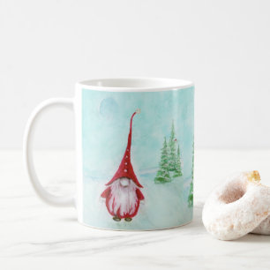 Caneca De Café Natal Gnome Whimsical