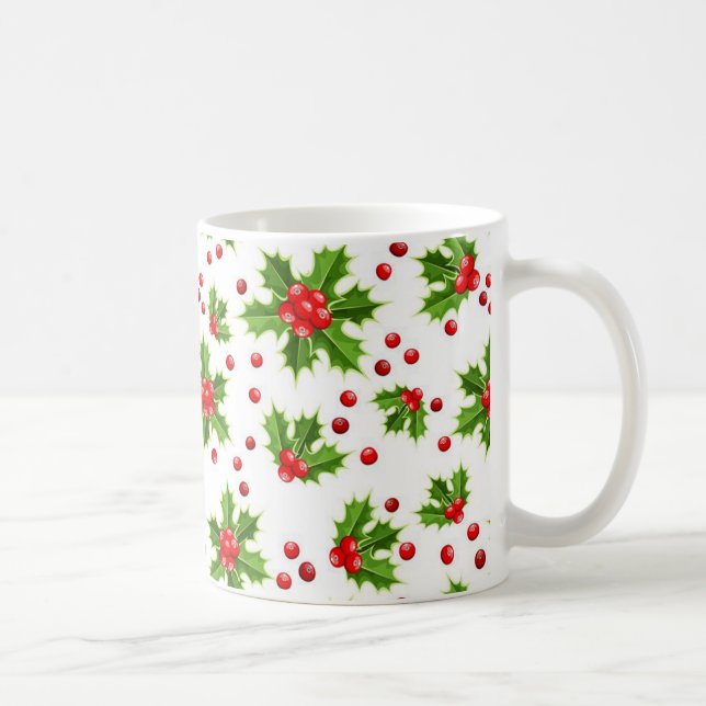 Caneca De Café Natal Holly Mug (Direita)