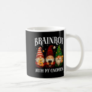 Caneca De Café Natal italiano engraçado Brainrot 67 Gnomos X-mas 