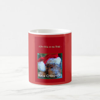 Caneca De Café Natal--Jubel no chapéu do papai noel--UM FOXHOLE É