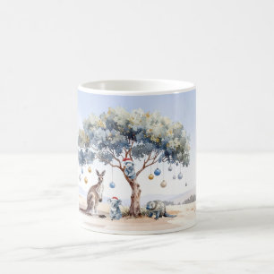 Caneca De Café Natal Kangaroo Koalas Platypus Gumtree Baubles