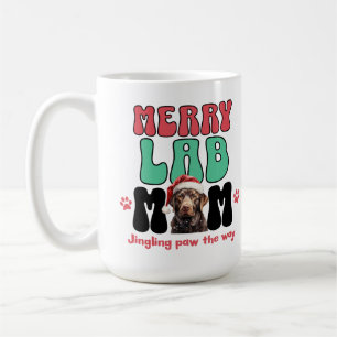 Caneca De Café Natal Labrador Cachorro Mãe