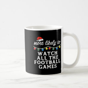 Caneca De Café Natal Mais Provável Assistir Futebol Jogo de Natal