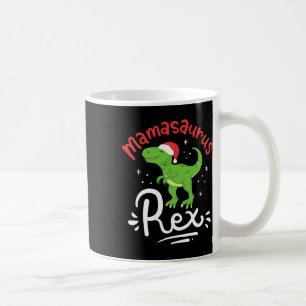 Caneca De Café Natal Mamãe Saurus Rex Dinossauro Mãe Natal 