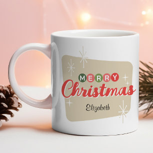 Caneca De Café Natal moderno do século do Médio