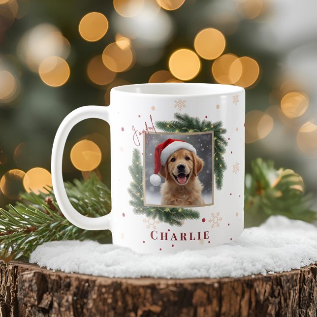 Caneca De Café Natal Moderno para Animais de Estimação – Presente (Criador carregado)