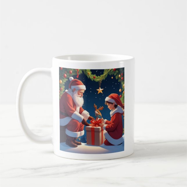 Caneca De Café (Natal n.o 2) Mug Clássica, 11 oz (Esquerda)