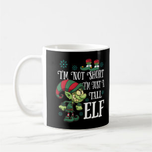 Caneca De Café Natal Não sou pequeno, sou apenas um alto Elf T-Sh