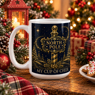 Caneca De Café Natal nas Estrelas Polo Norte