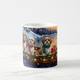 Caneca De Café Natal no Barco de Malti Tzu