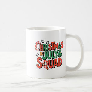 Caneca De Café Natal No Esquadrão De Julho Furioso Férias De Verã