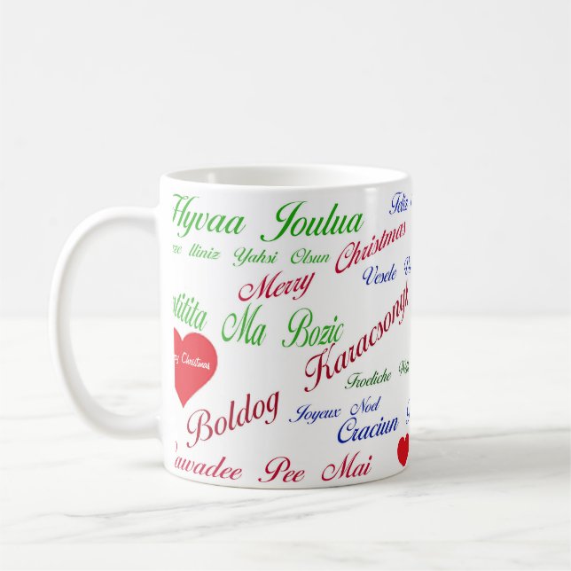 Caneca De Café Natal no mundo (Esquerda)