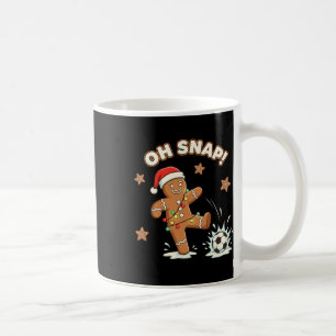 Caneca De Café Natal Oh Snap Biscoito de Natal Futebol Divertido