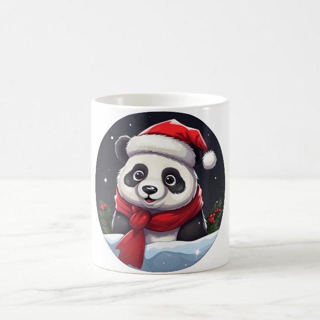 Caneca De Café Natal Panda (Centro)