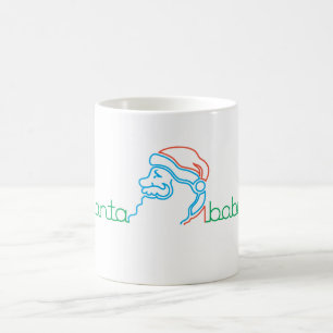 Caneca De Café Natal Papai Noel Bebê Batimento Cardíaco 11 oz