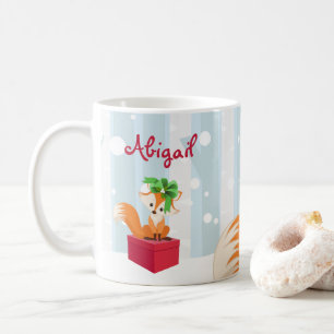 Caneca De Café Natal Personalizado da Floresta de Inverno