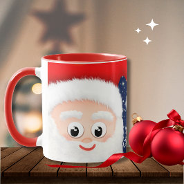 Caneca De Café Natal Personalizado do Papai Noel