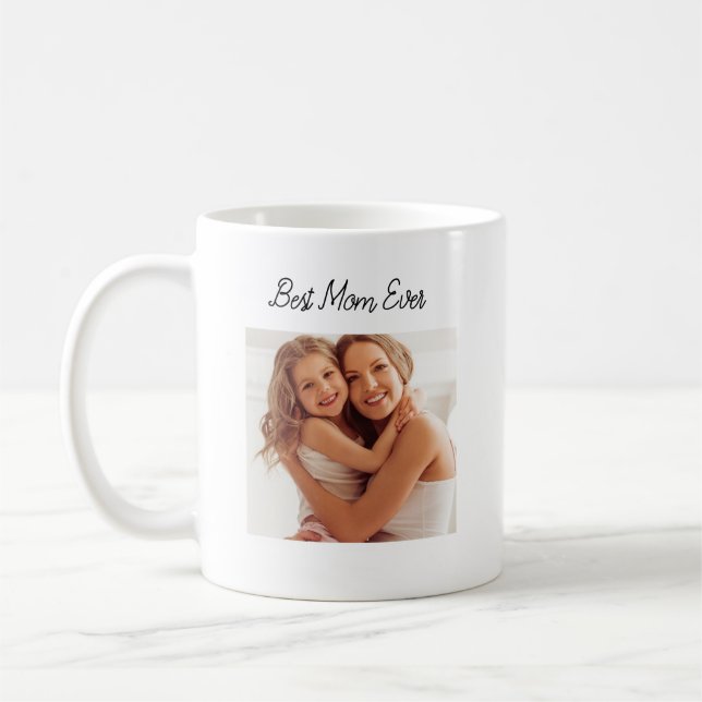 Caneca De Café Natal Personalizado Moderno com Foto e Texto   (Esquerda)