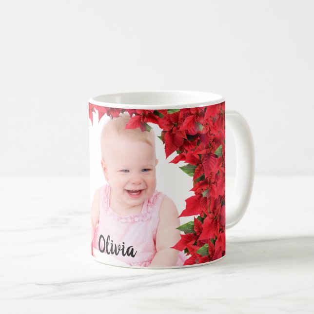 Caneca De Café Natal Personalizado para Bebê/ Criança (Frente Esquerda)