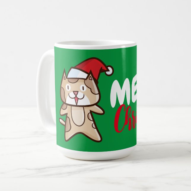 Caneca De Café Natal personalizável (Frente Esquerda)