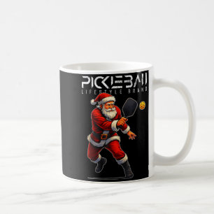 Caneca De Café Natal pickleball raquete de balanço festa de natal