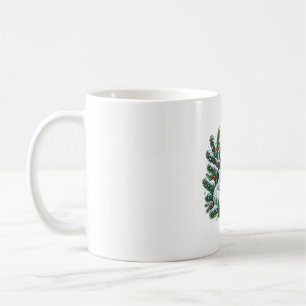Caneca de Café Natal Pinheiro Neve Raposa Ártica