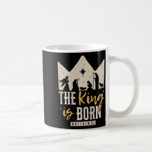 Caneca De Café Natal Religioso Retro O Rei Nasceu Cristi
