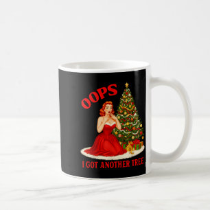 Caneca De Café Natal Retro Oops Eu Tenho Outra Árvore Frase Engra