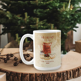 Caneca De Café Natal Rústico Kraft Casa de Campo Vintage