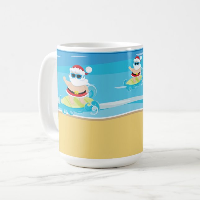 CANECA DE CAFÉ NATAL SANTA CLAUS SUPERIOR CUTO (Frente Esquerda)