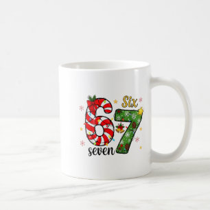 Caneca De Café Natal Seis Sete Divertido Tendência 6 7 Meme Viral