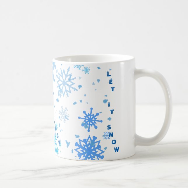Caneca De Café Natal Snowfall (Direita)