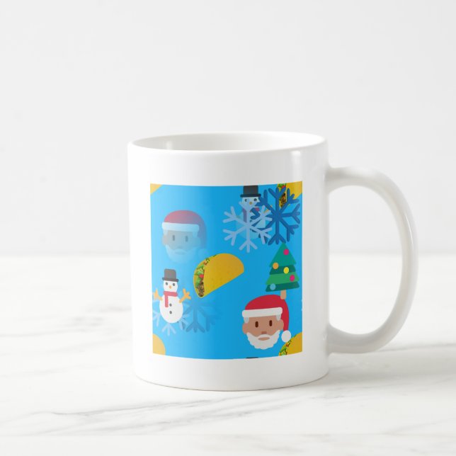 Caneca De Café natal taco emoji (Direita)