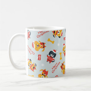 Caneca De Café Natal Temático de Cachorro Fofo