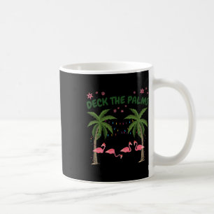 Caneca De Café Natal Tropical Flamingo Flórida Decorar As Palmeir