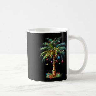Caneca De Café Natal Tropical Havaiano Papai Noel Luzes de Natal
