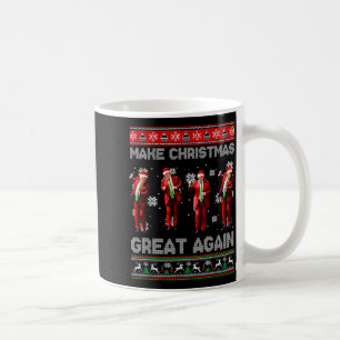 Caneca De Café Natal Trump Dança Faça O Natal Grande Novamente Fe