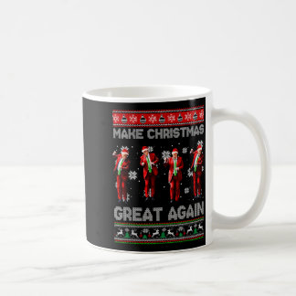 Caneca De Café Natal Trump Dança Faça O Natal Grande Novamente Fe