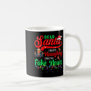 Caneca De Café Natal Trump Querido Papai Noel Notícias Falsas Div