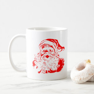 Caneca De Café Natal Vermelho e Branco