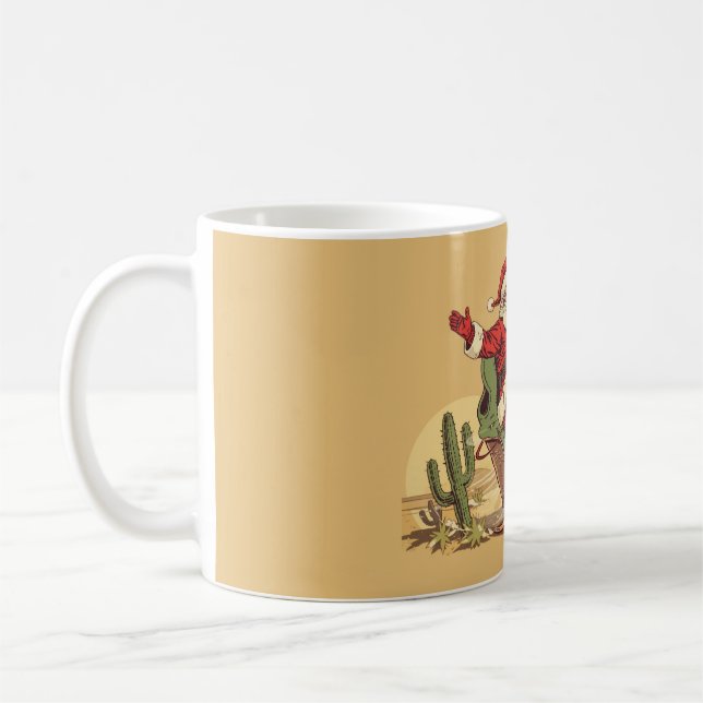 Caneca De Café Natal vintage do sudoeste americano (Esquerda)
