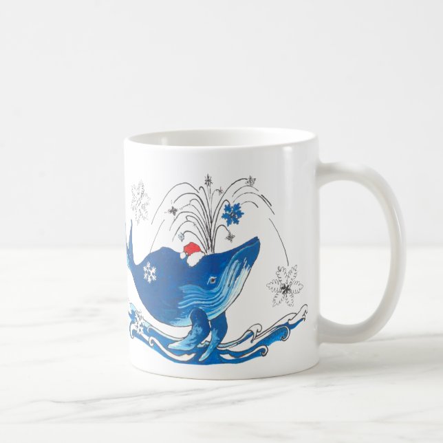 Caneca De Café Natal Whimsso Alaska Vida Selvagem Café Mug (Direita)