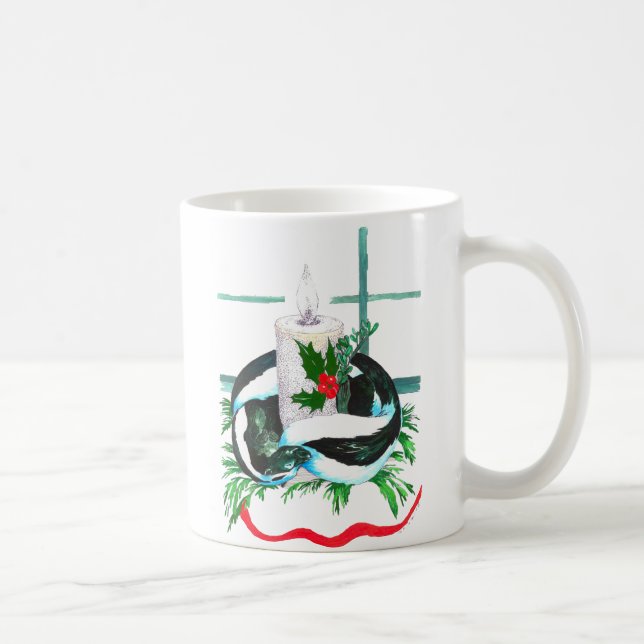 Caneca De Café Natal Whimsso Alaska Vida Selvagem Café Mug (Direita)