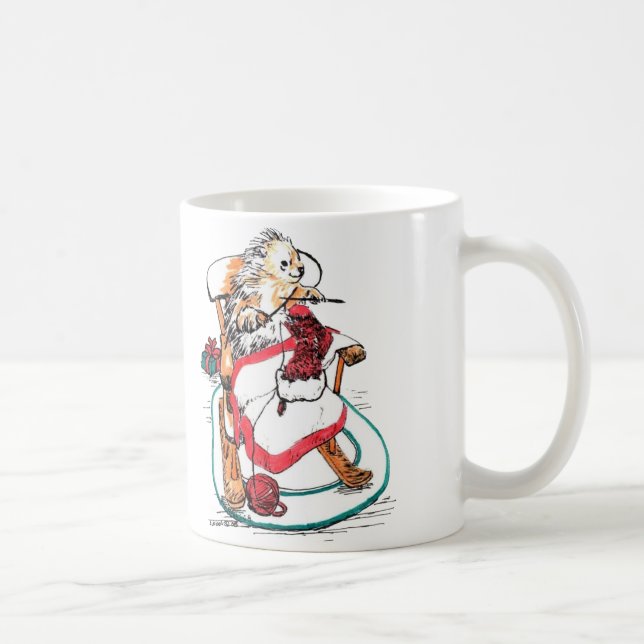 Caneca De Café Natal Whimsso Alaska Vida Selvagem Café Mug (Direita)