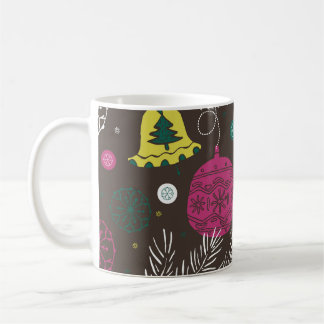 Caneca De Café Natal Winter: Padrão sazonal.